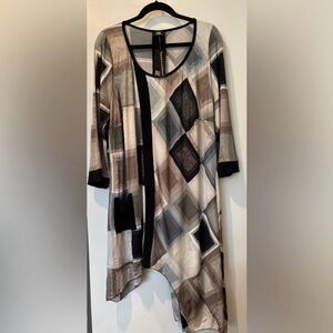 RTM Geometric Patterned Dress